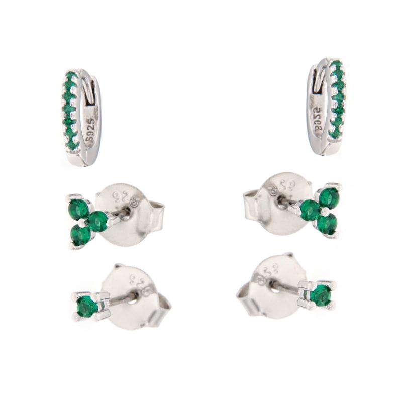 ORECCHINO ARGENTO ZIRCONE 2PZ