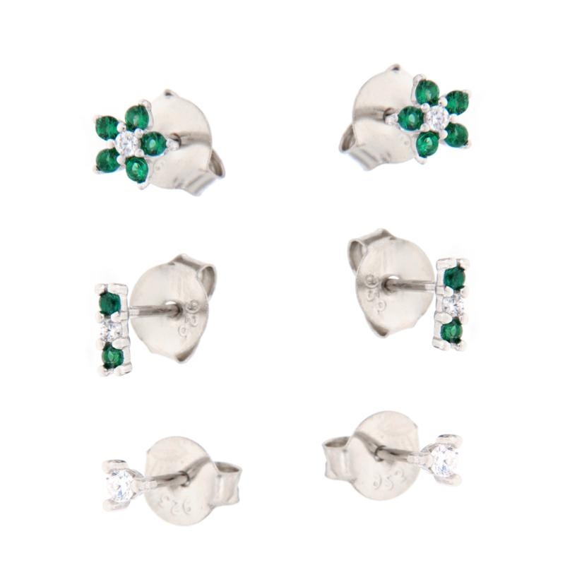 ORECCHINO ARGENTO ZIRCONE 2PZ