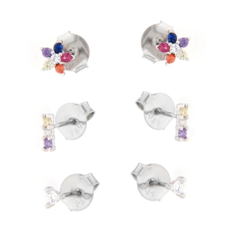 ORECCHINO ARGENTO ZIRCONE 2PZ