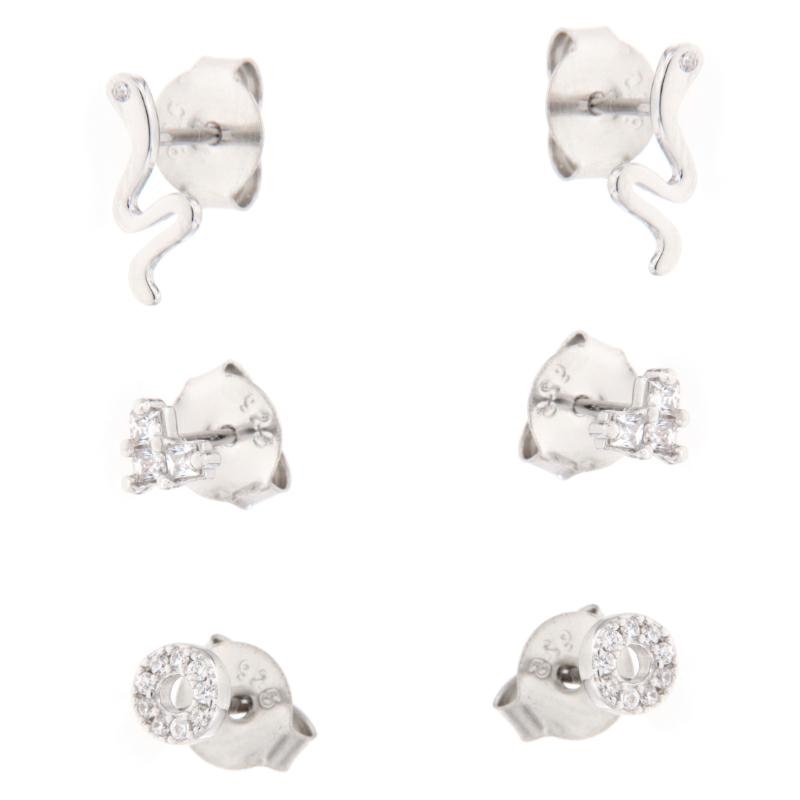 ORECCHINO ARGENTO ZIRCONE 2PZ