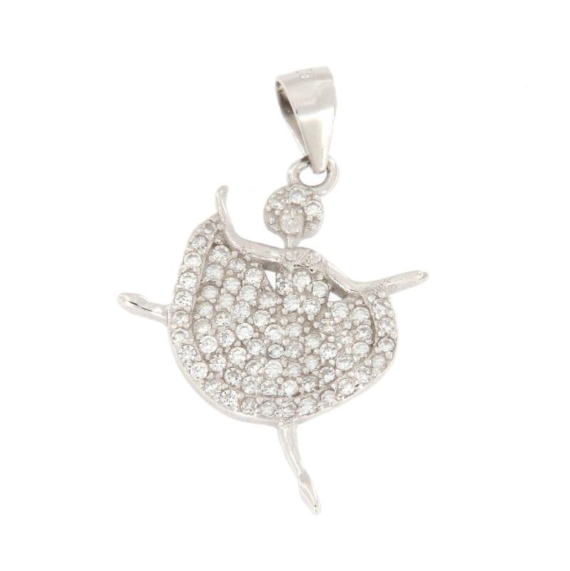 CIONDOLO ARGENTO ZIRCONE