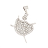 CIONDOLO ARGENTO ZIRCONE
