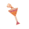 CIONDOLO ARGENTO ZIRCONE