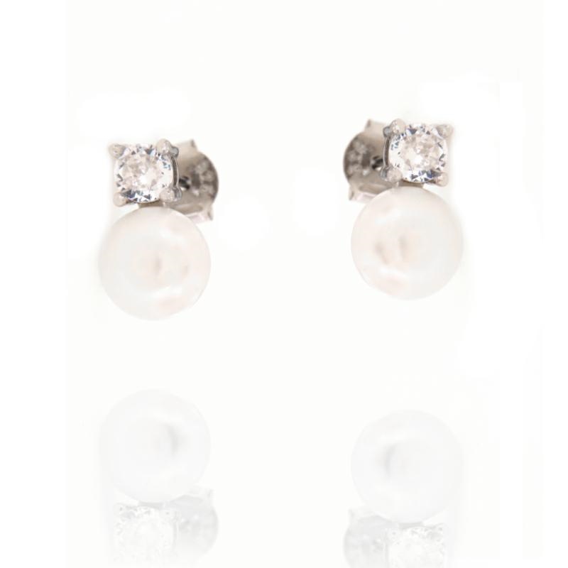 ORECCHINO ARGENTO ZIRCONE 3PZ