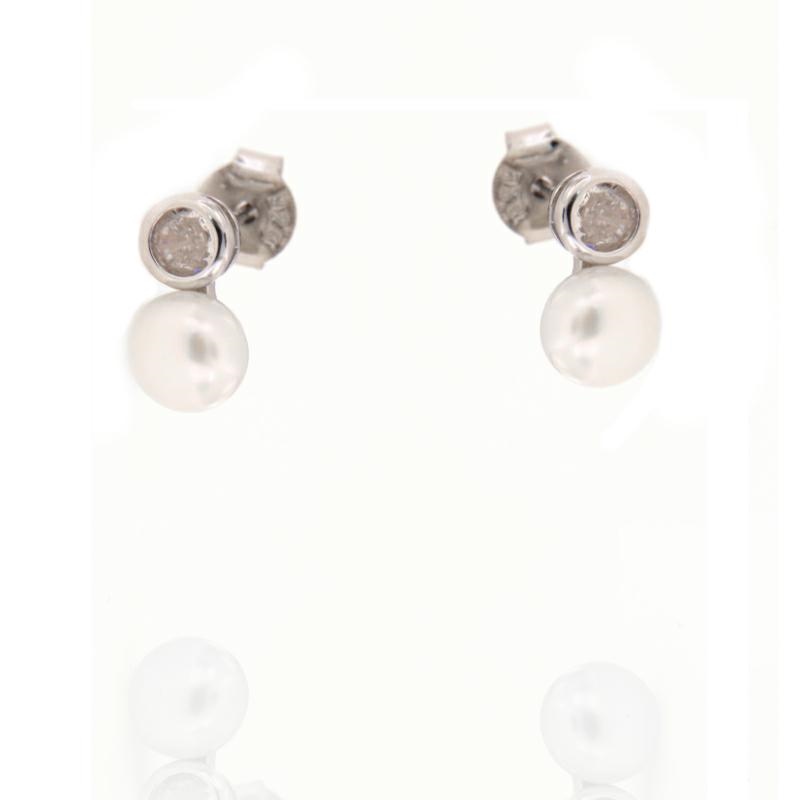 ORECCHINO ARGENTO ZIRCONE 3PZ