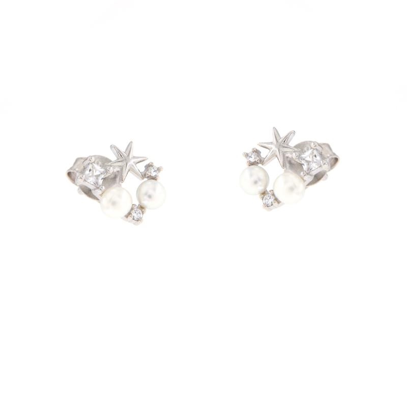 ORECCHINO ARGENTO ZIRCONE 3PZ