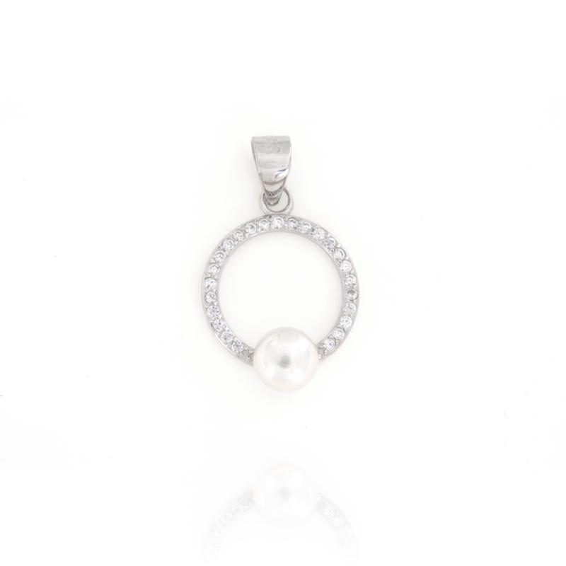 CIONDOLO ARGENTO ZIRCONE