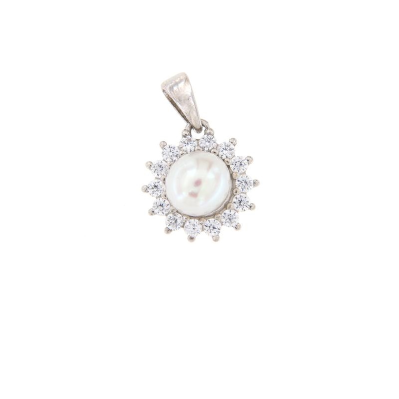 CIONDOLO ARGENTO ZIRCONE