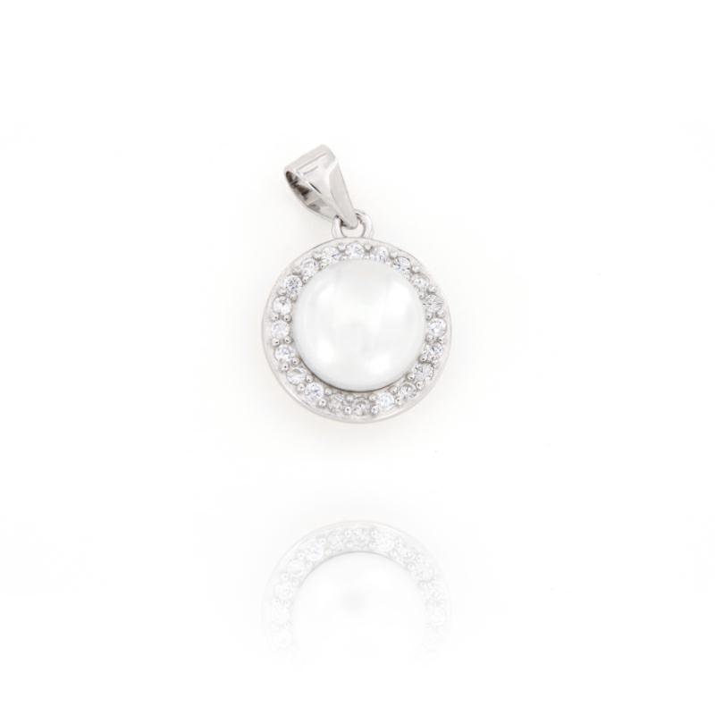 CIONDOLO ARGENTO ZIRCONE
