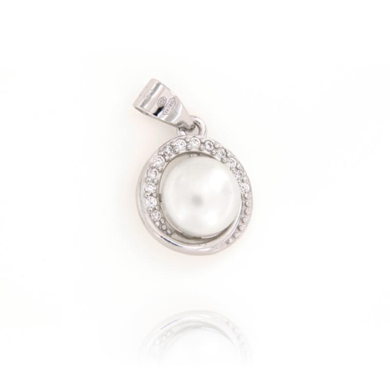 CIONDOLO ARGENTO ZIRCONE