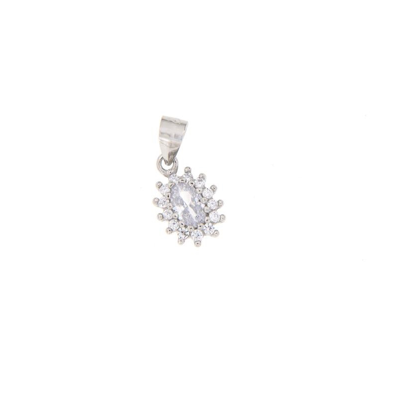 CIONDOLO ARGENTO ZIRCONE