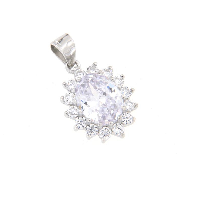 CIONDOLO ARGENTO ZIRCONE