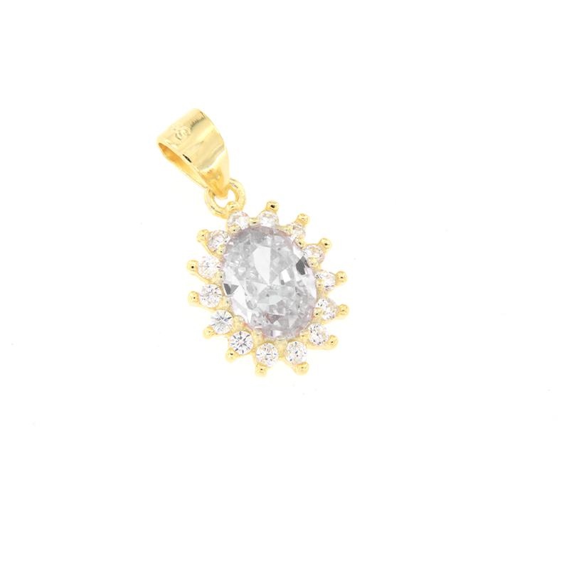 CIONDOLO ARGENTO ZIRCONE