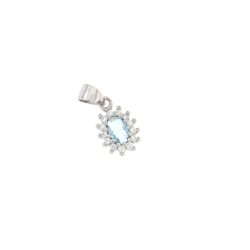 CIONDOLO ARGENTO ZIRCONE