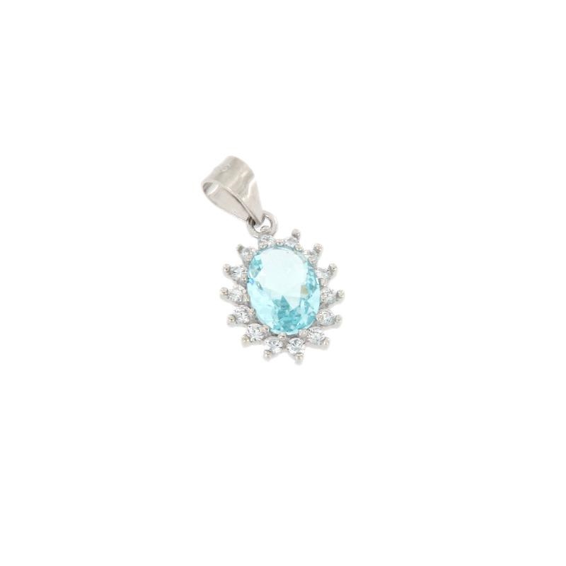 CIONDOLO ARGENTO ZIRCONE