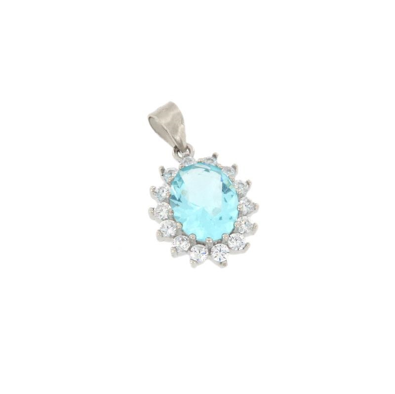 CIONDOLO ARGENTO ZIRCONE