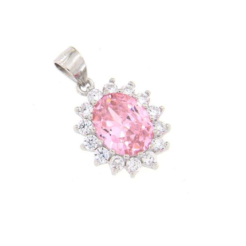 CIONDOLO ARGENTO ZIRCONE