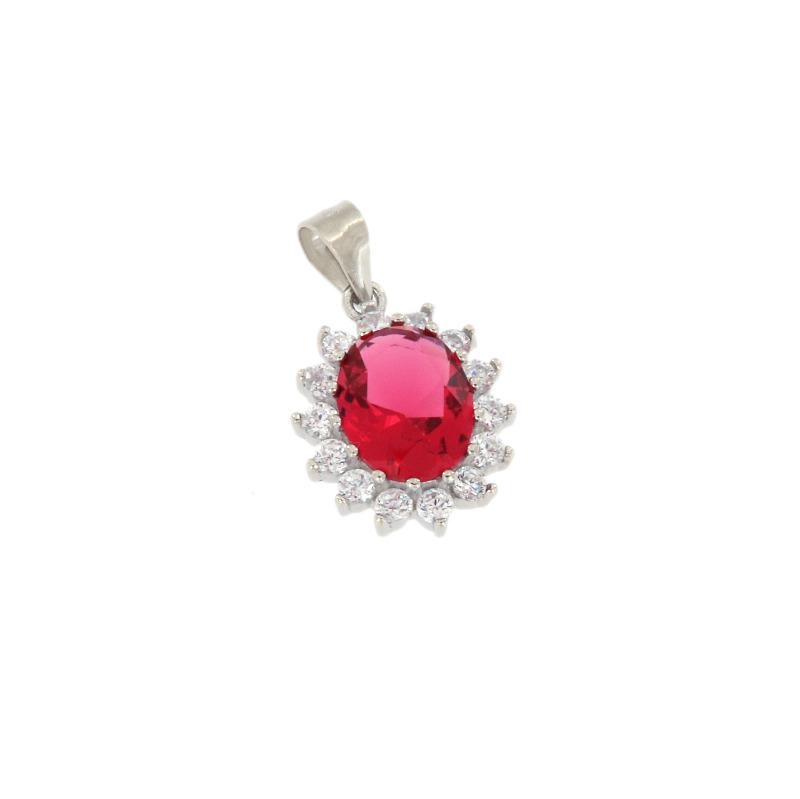 CIONDOLO ARGENTO ZIRCONE