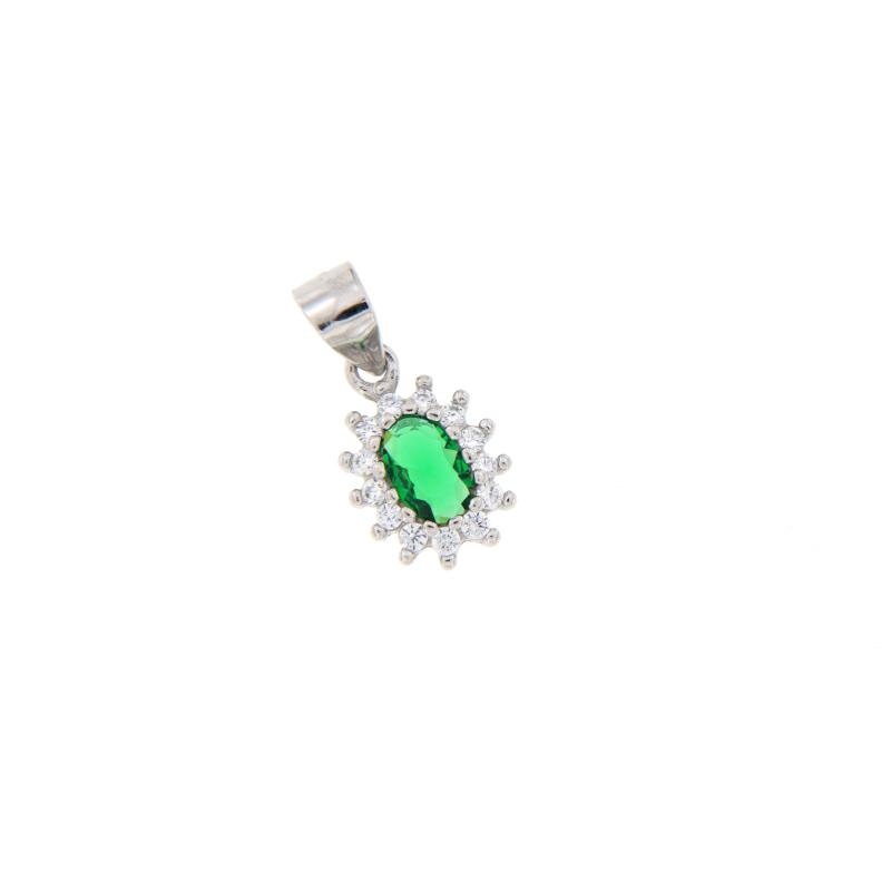 CIONDOLO ARGENTO ZIRCONE