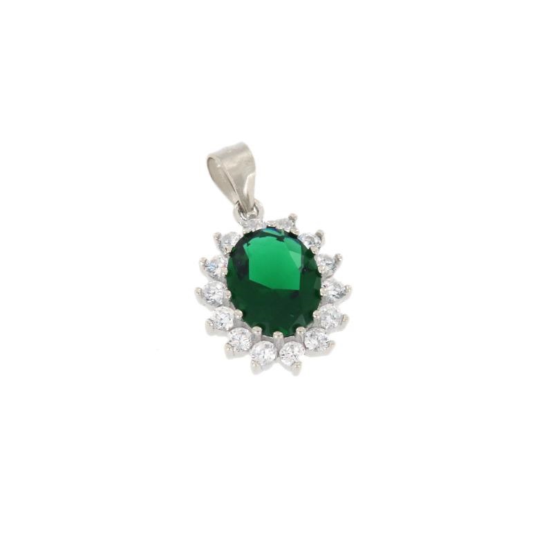 CIONDOLO ARGENTO ZIRCONE