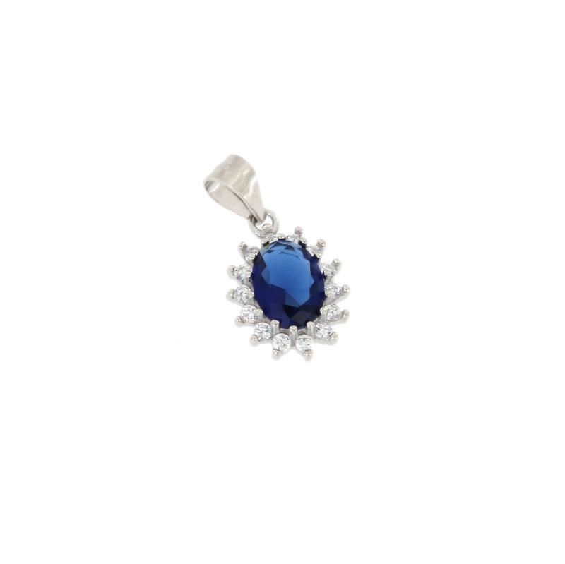 CIONDOLO ARGENTO ZIRCONE
