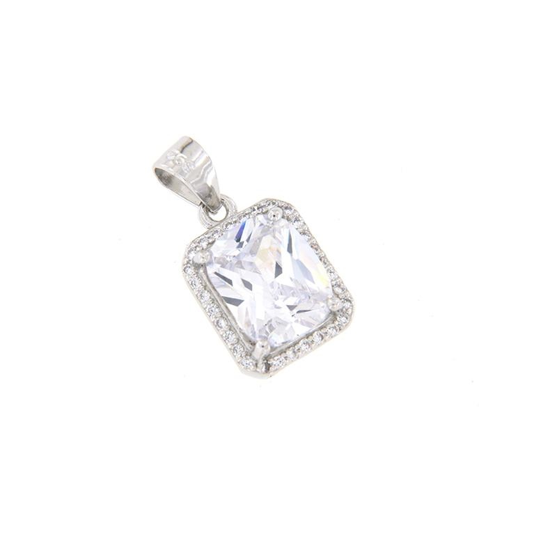 CIONDOLO ARGENTO ZIRCONE