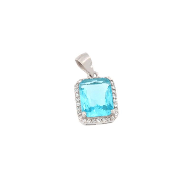 CIONDOLO ARGENTO ZIRCONE