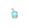 CIONDOLO ARGENTO ZIRCONE