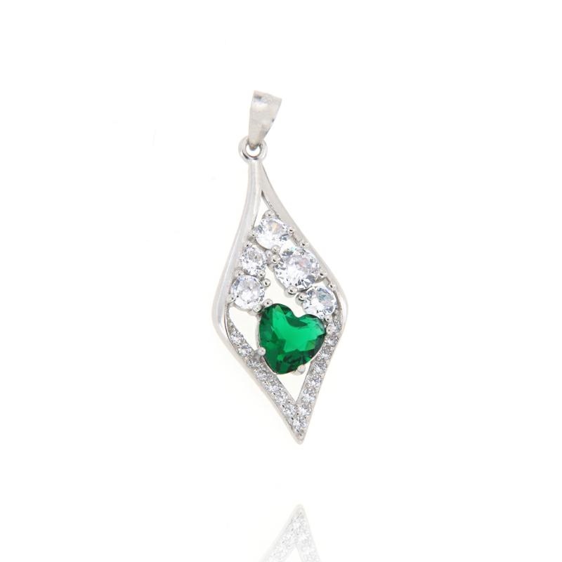 CIONDOLO ARGENTO ZIRCONE