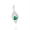 CIONDOLO ARGENTO ZIRCONE