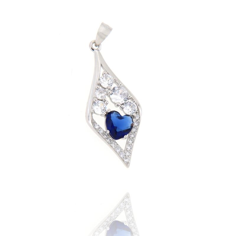 CIONDOLO ARGENTO ZIRCONE