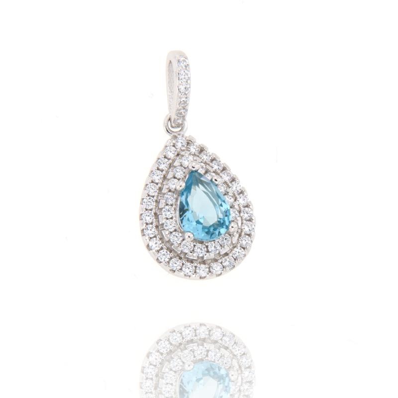 CIONDOLO ARGENTO ZIRCONE