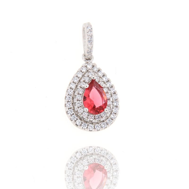 CIONDOLO ARGENTO ZIRCONE