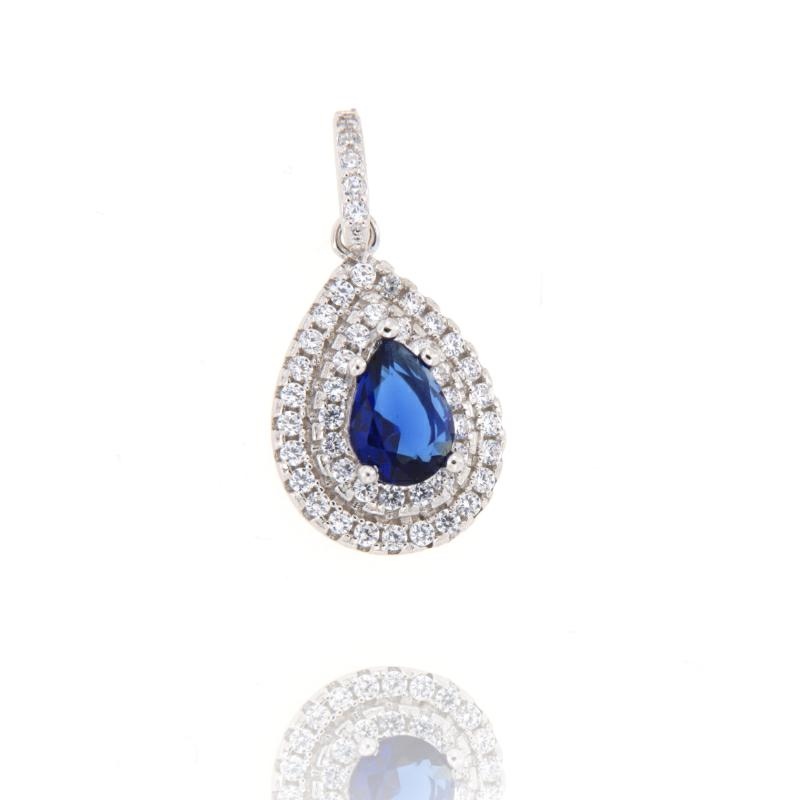 CIONDOLO ARGENTO ZIRCONE