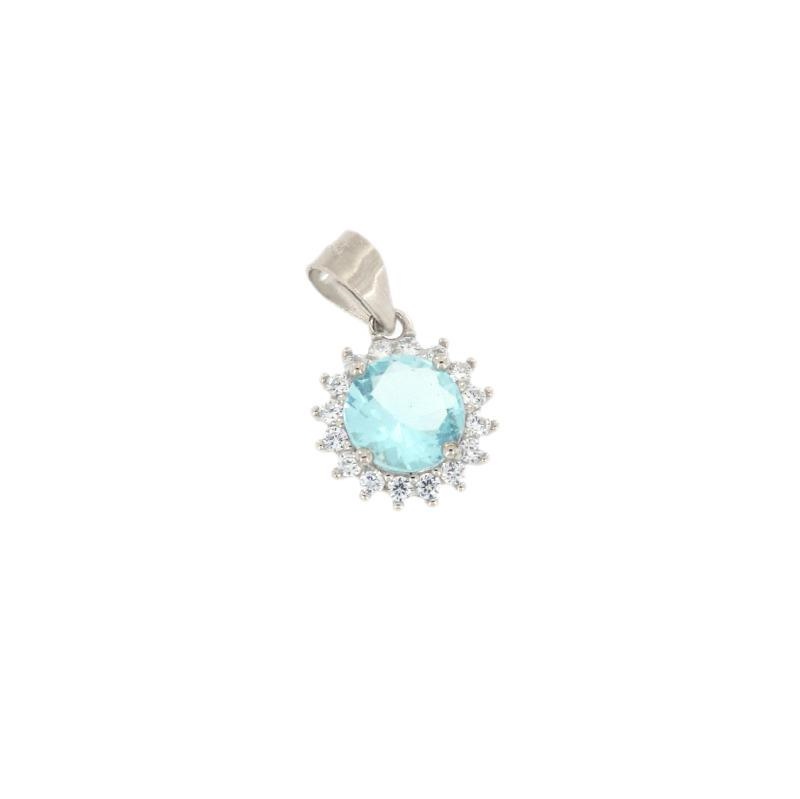 CIONDOLO ARGENTO ZIRCONE