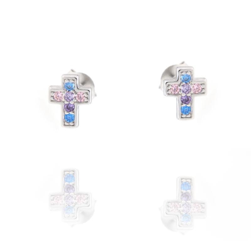 ORECCHINO ARGENTO ZIRCONE 3PZ