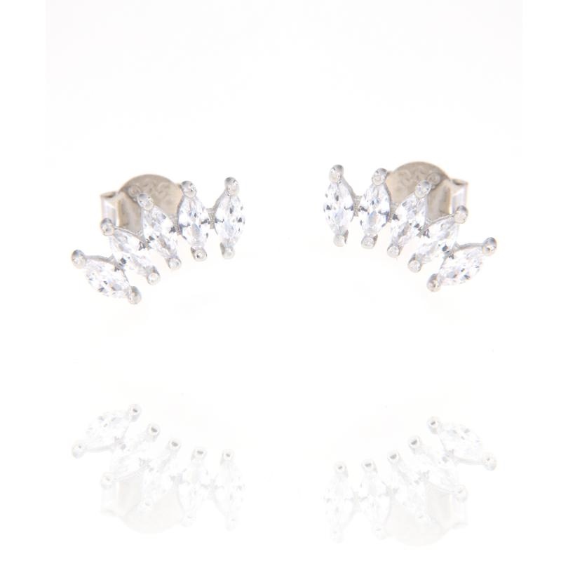 ORECCHINO ARGENTO ZIRCONE 3PZ