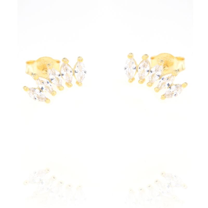 ORECCHINO ARGENTO ZIRCONE 3PZ