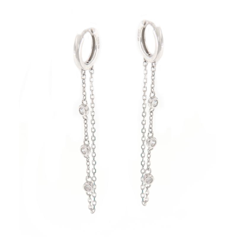 ORECCHINO ARGENTO ZIRCONE