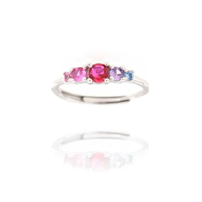 ANELLO ARGENTO ZIRCONE (F) (R)