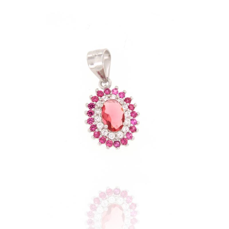 CIONDOLO ARGENTO ZIRCONE