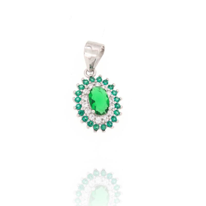 CIONDOLO ARGENTO ZIRCONE