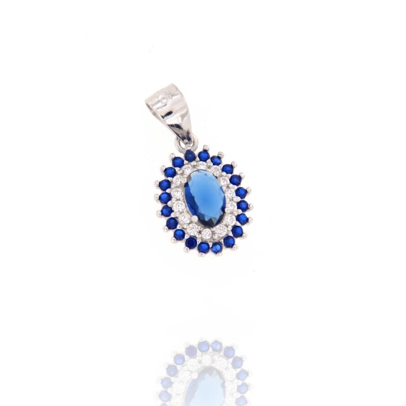CIONDOLO ARGENTO ZIRCONE
