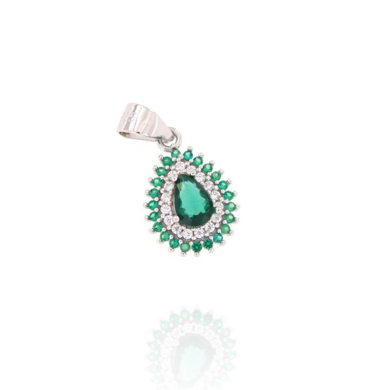 CIONDOLO ARGENTO ZIRCONE