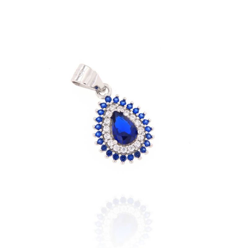 CIONDOLO ARGENTO ZIRCONE