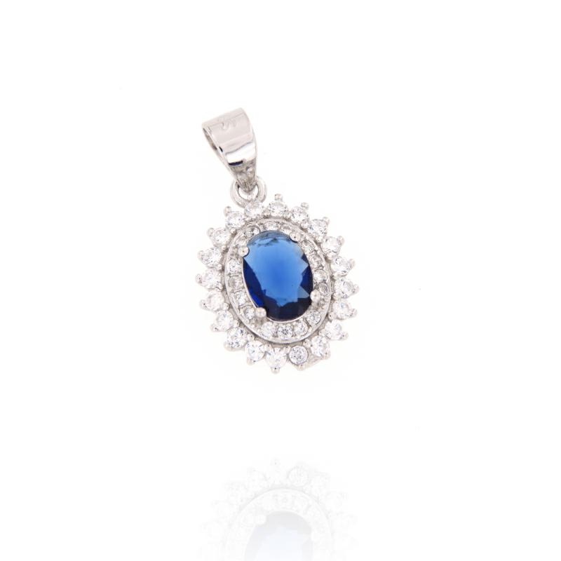 CIONDOLO ARGENTO ZIRCONE