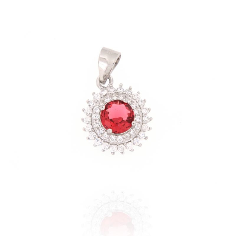 CIONDOLO ARGENTO ZIRCONE