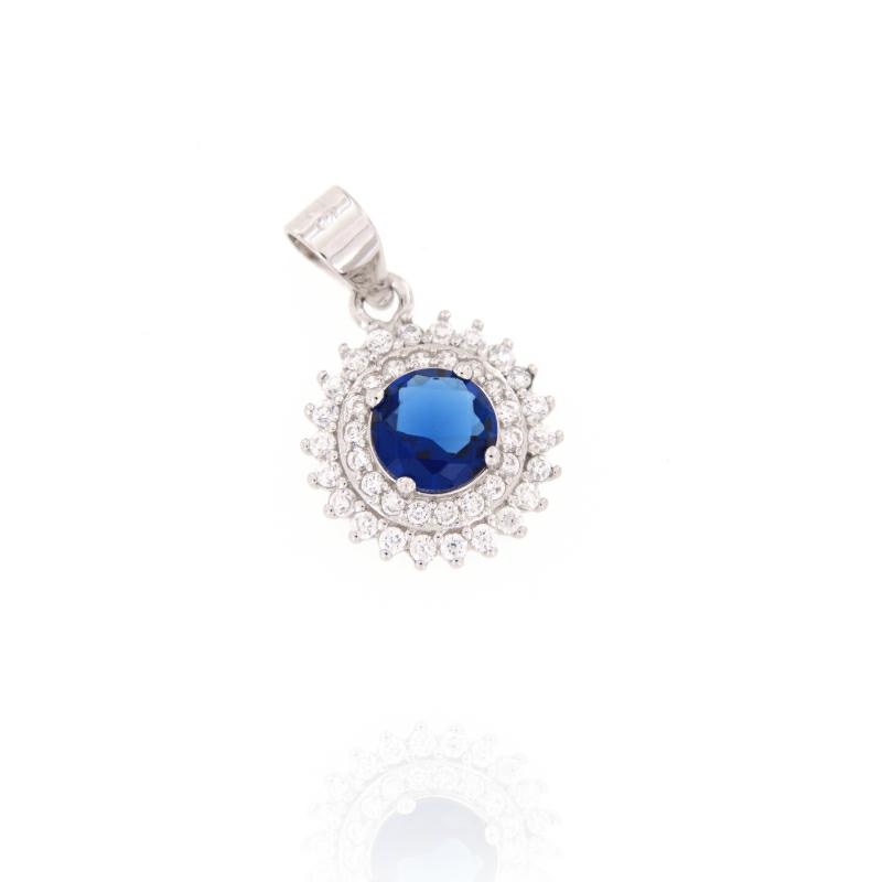 CIONDOLO ARGENTO ZIRCONE