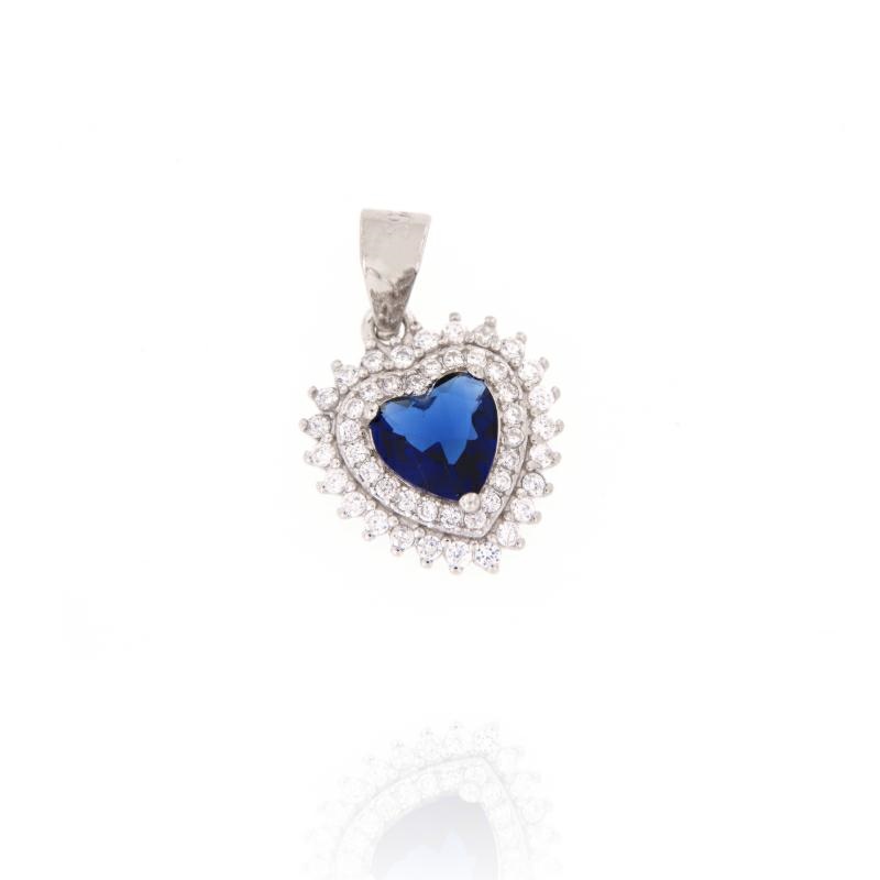 CIONDOLO ARGENTO ZIRCONE