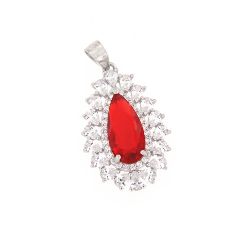 CIONDOLO ARGENTO ZIRCONE